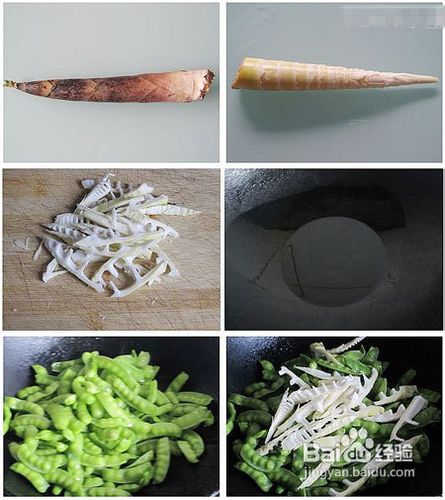软荚豌豆炒笋的做法