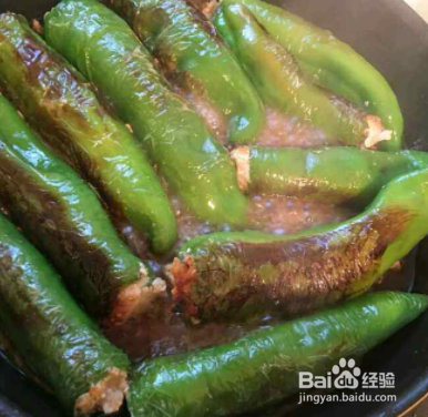 如何做肉酿虎皮青椒