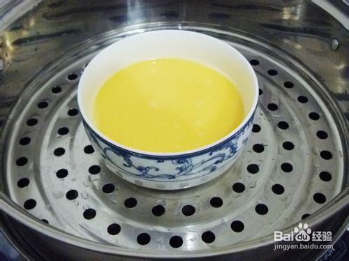 【青豆火腿蛋羹】充满爱心的营养蛋羹