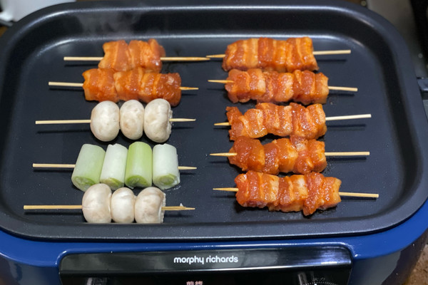 韩式辣烤五花肉串