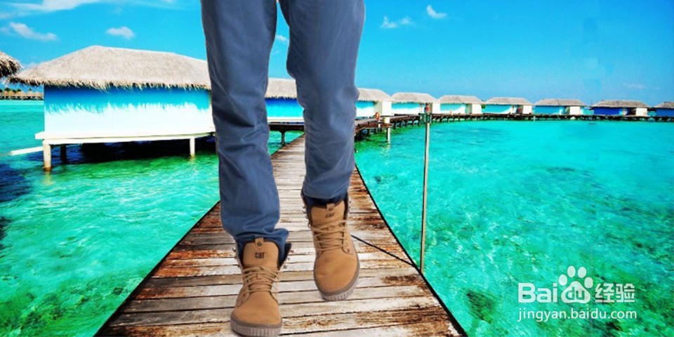 利用Photoshop更换背景，“穿越”到不同地点