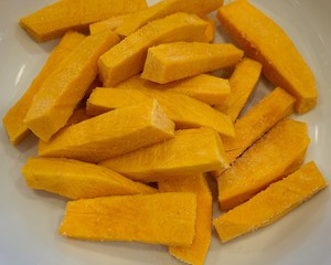 咸蛋南瓜条的做法