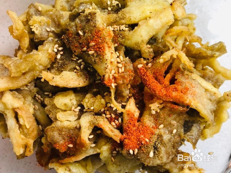椒盐蘑菇-超好吃的下酒菜