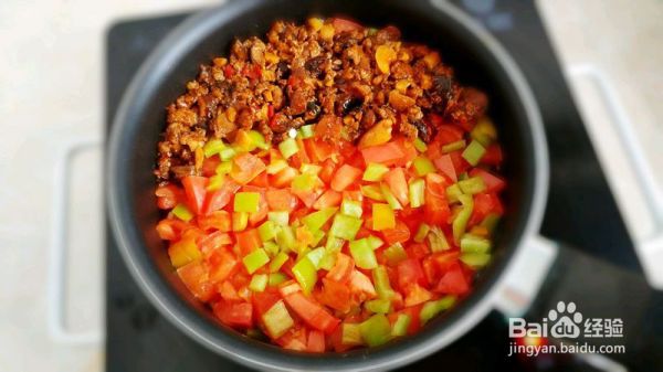 葱椒茄酱豆腐饭