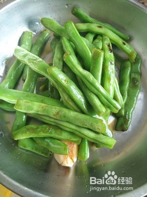 养生食补清炒四季豆的做法