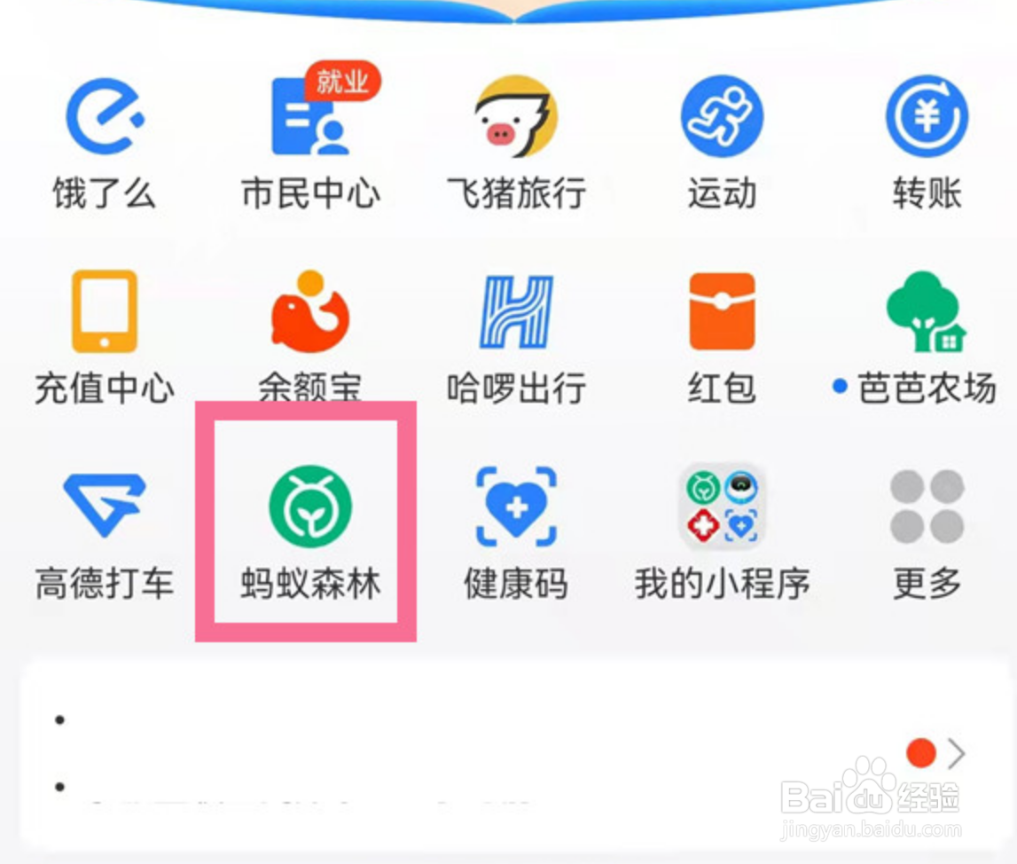 蚂蚁森林能量提醒在哪里设置