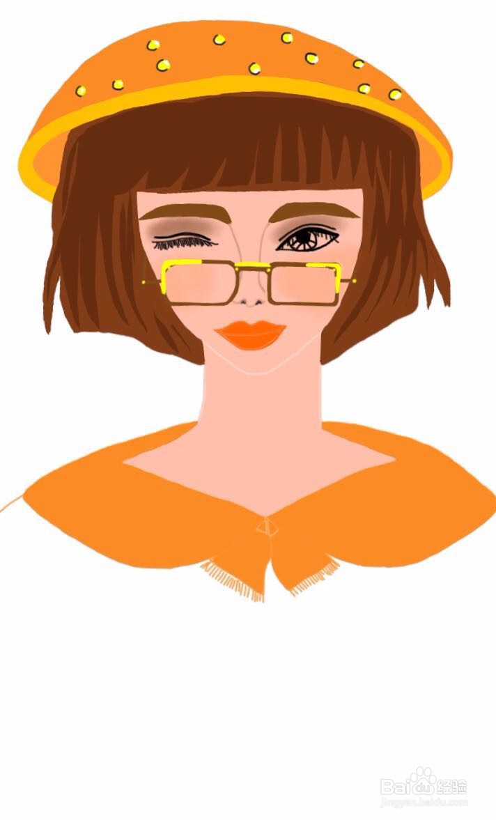 插画教程之文艺女青年