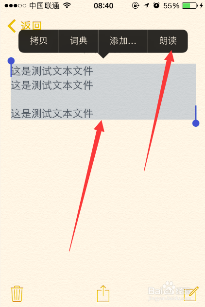 iOS8系统：[24]iPhone怎么朗读中文文本内容