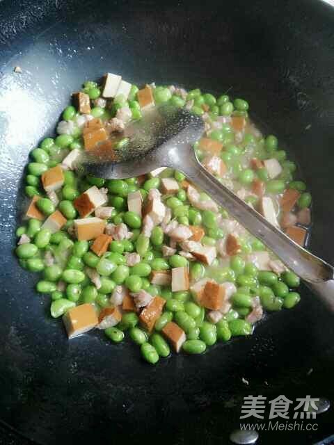 肉丁香干炒毛豆