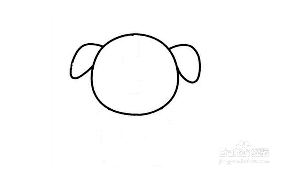 如何画出一个狗头?