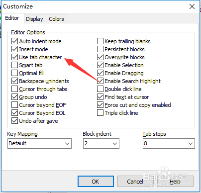 DzSoft PHP Editor怎么关闭使用制表符