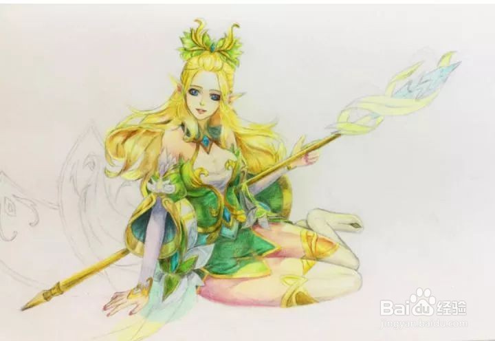 王者荣耀中王昭君手绘怎么画？