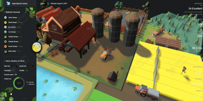 搭建智慧农场 3D 可视化管理平台