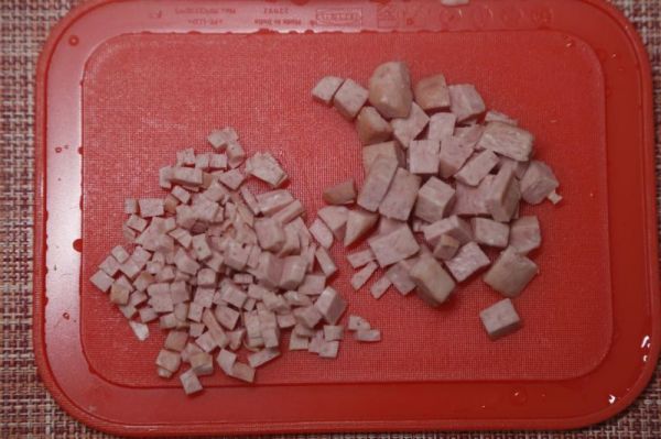 葱香午餐肉华夫饼