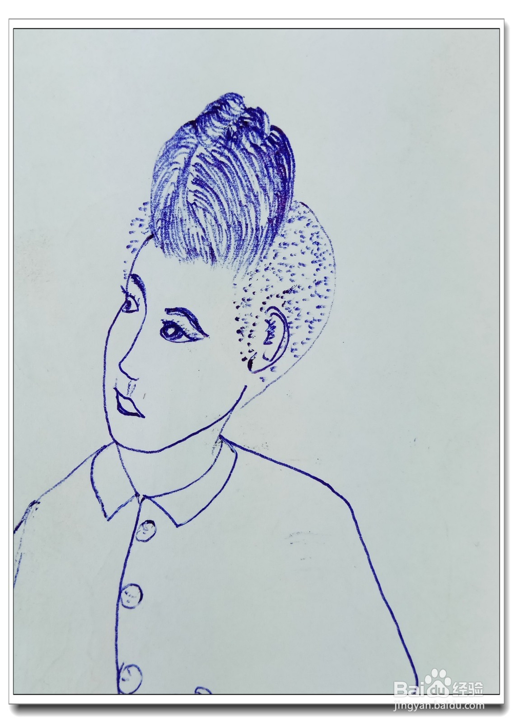 怎样画简笔画“发型展示”？