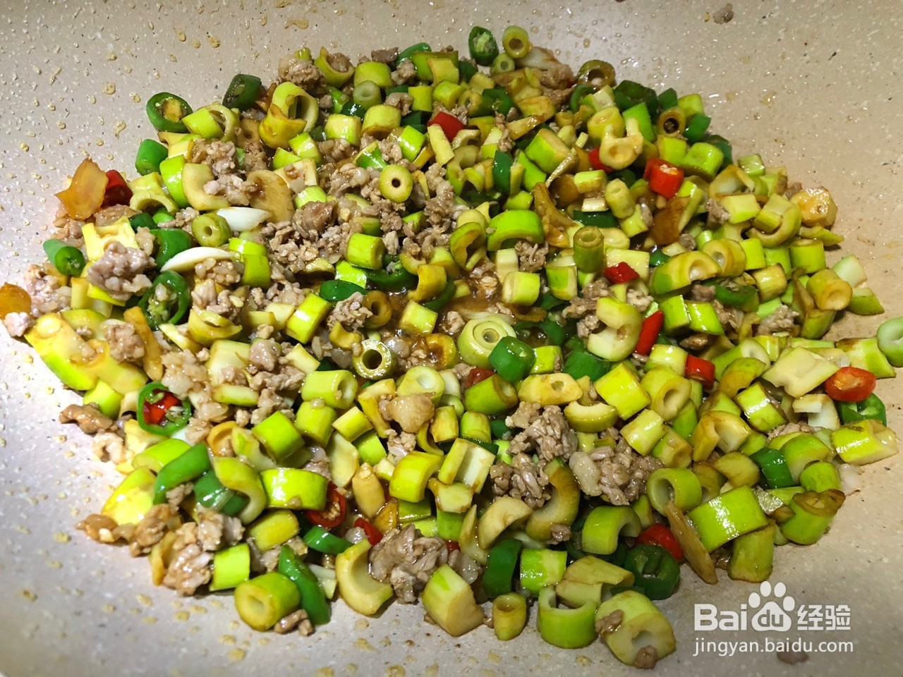 小笋炒肉末怎么做