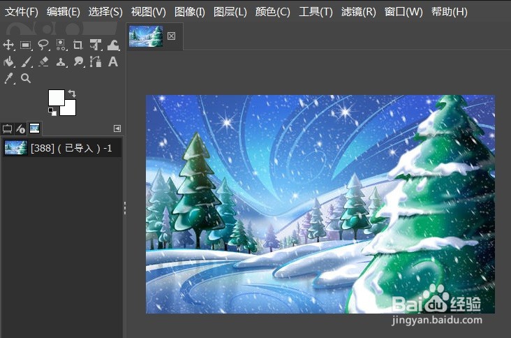 GIMP中值模糊效果怎么用