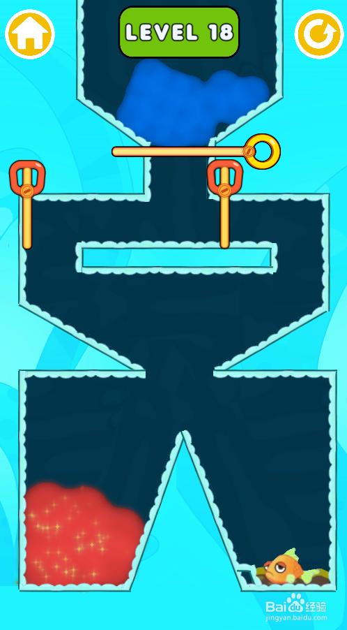 Pull Pins Rescue Fish的Level 18怎样通关?