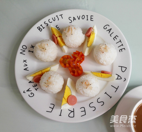 虾皮饭团的做法
