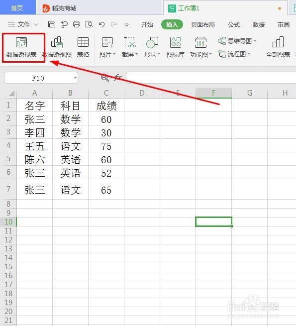 如何创建数据透视表