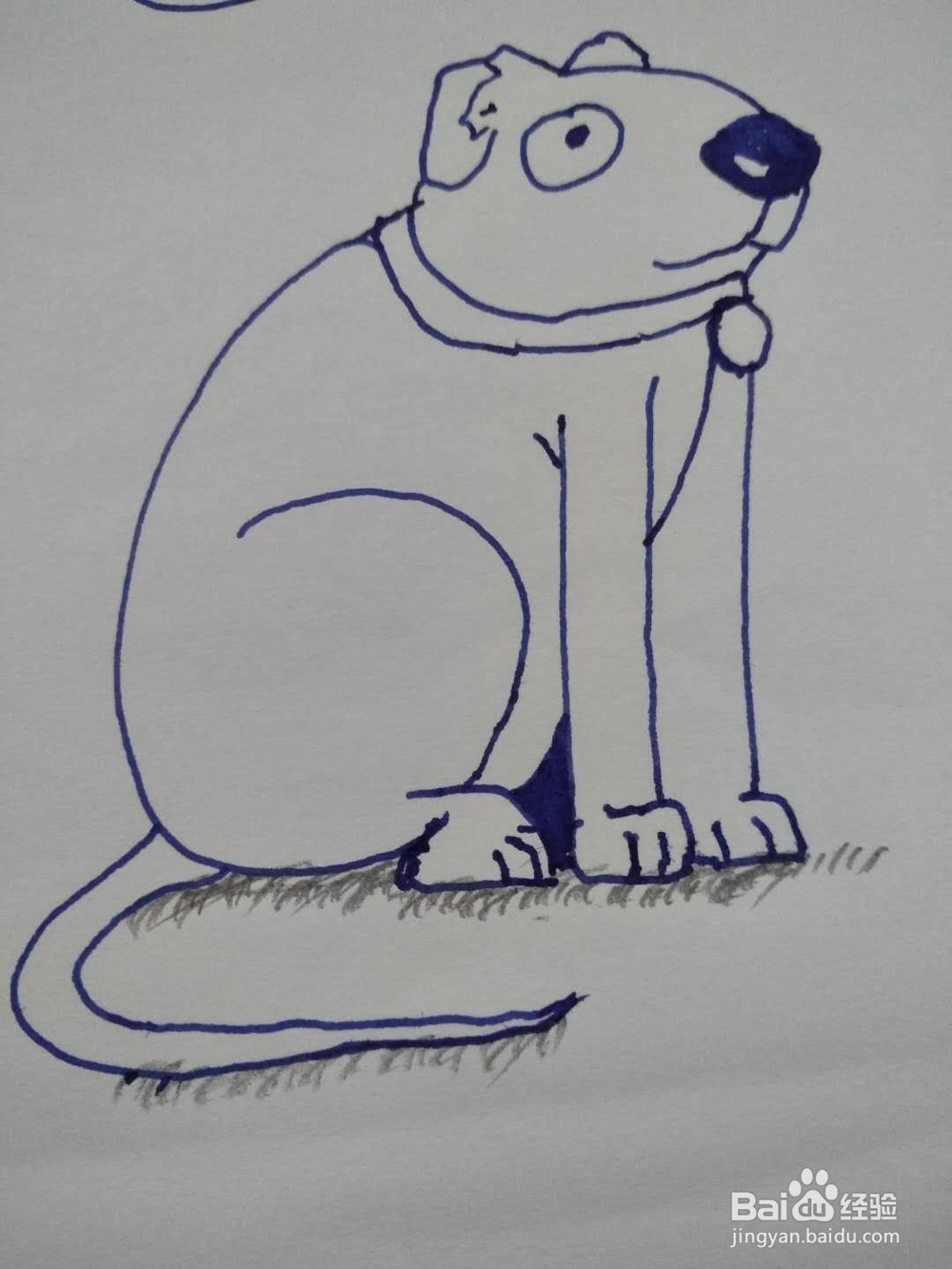 简笔画之沮丧狗