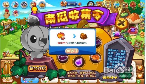 洛克王国南瓜搜集令任务怎么做呢？