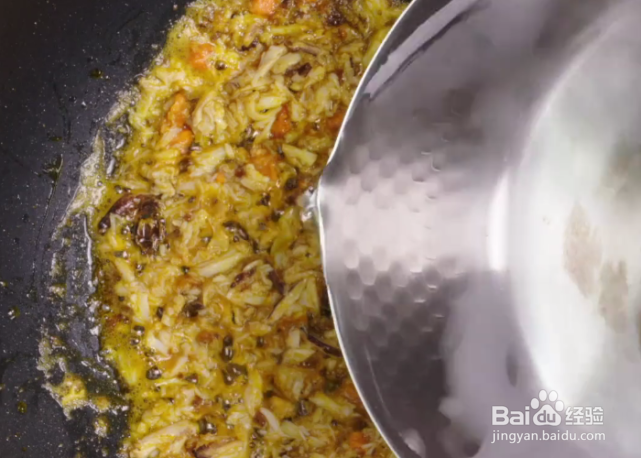 蟹粉拌面的制作方法