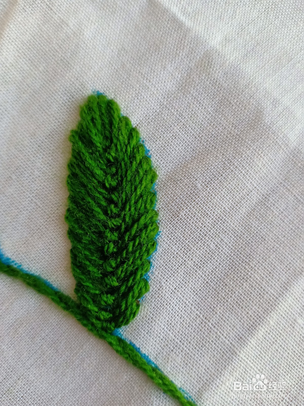 大叶子要怎么绣