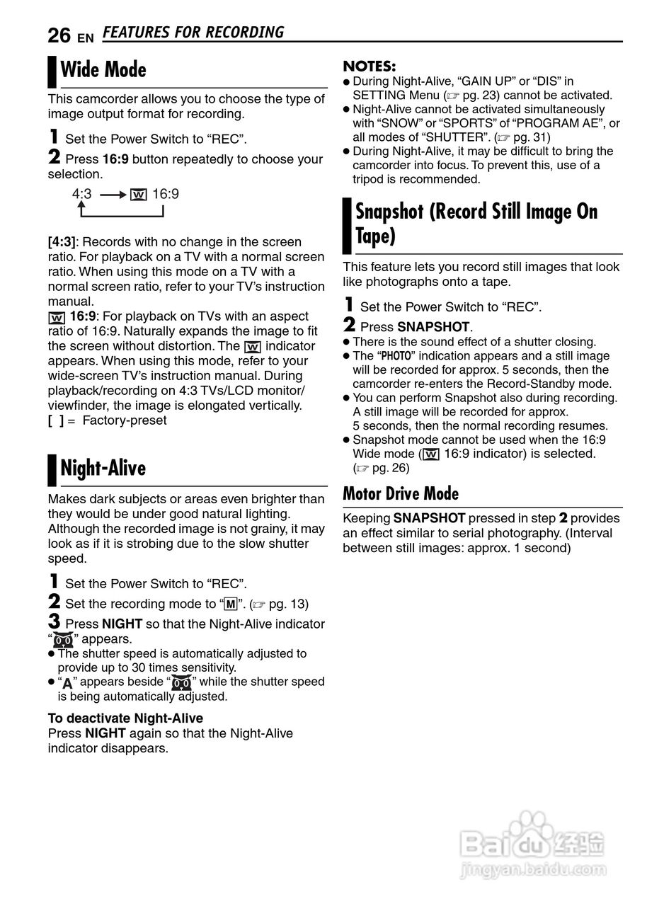 JVC GR-D347U DIGITAL VIDEO CAMERA摄像机说明书:[3]