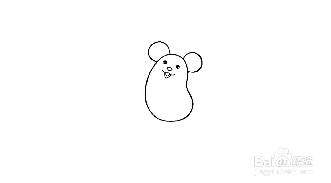 鼠年吉祥简笔画画法分解