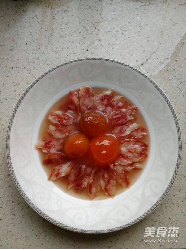 甜肠蒸咸蛋的做法