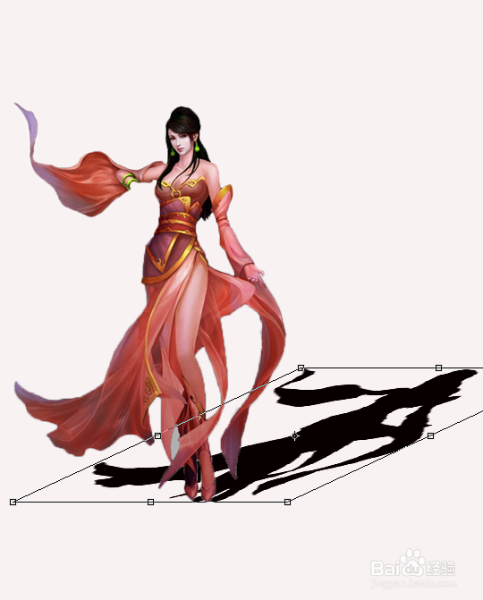 如何用PS给人物加影子