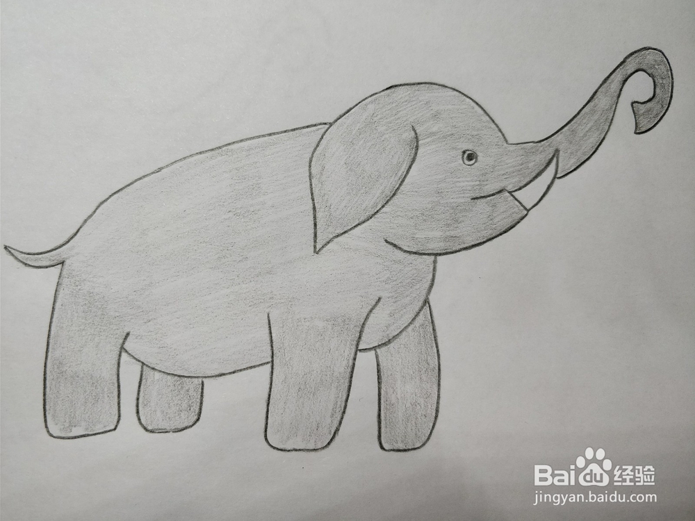 简笔画画大象