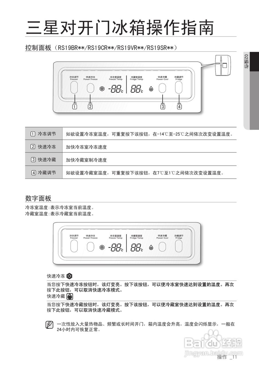 三星RS19VRPS电冰箱使用说明书:[2]