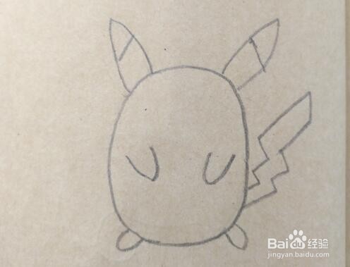 皮卡丘怎么画?