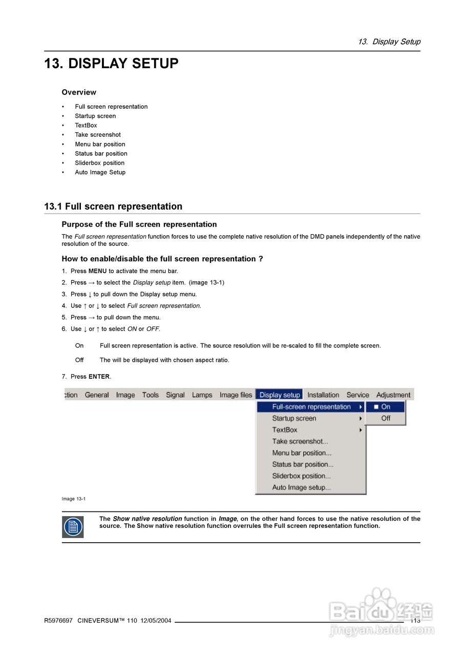 Barco巴可 Cine VERSUM 110投影机说明书:[12]
