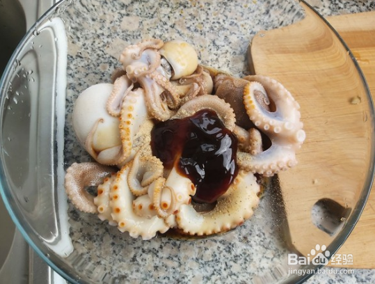 美味酱爆八爪鱼