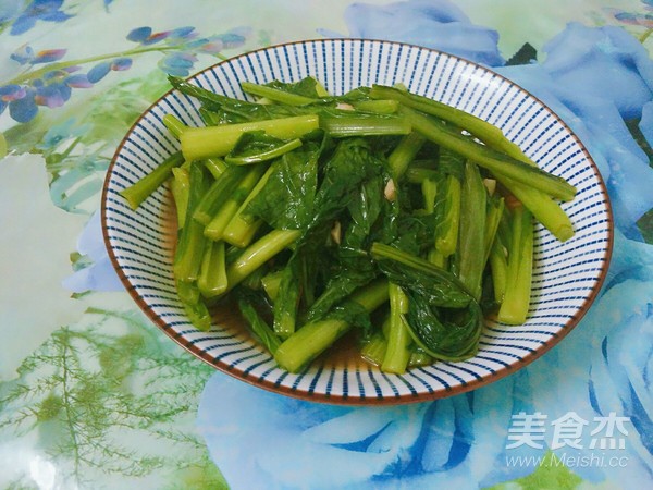 红油炒芥菜的做法