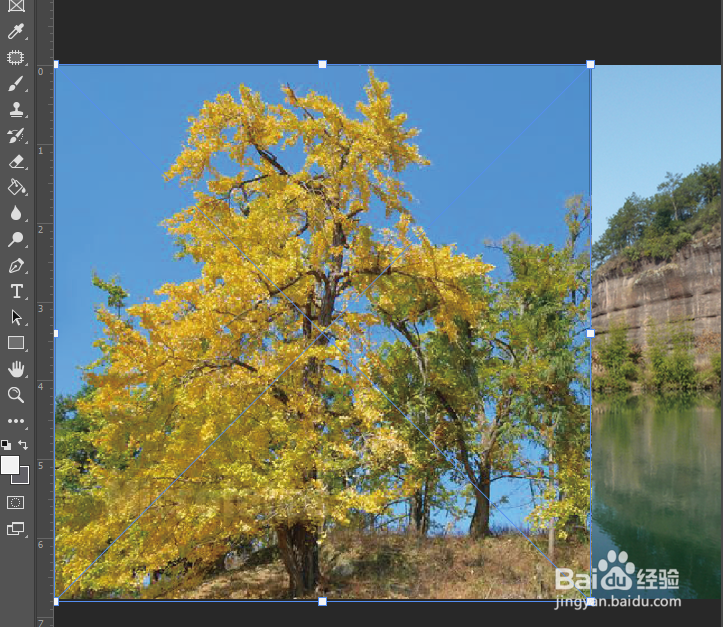 photoshop CC 2019怎么把二张风景照片合成