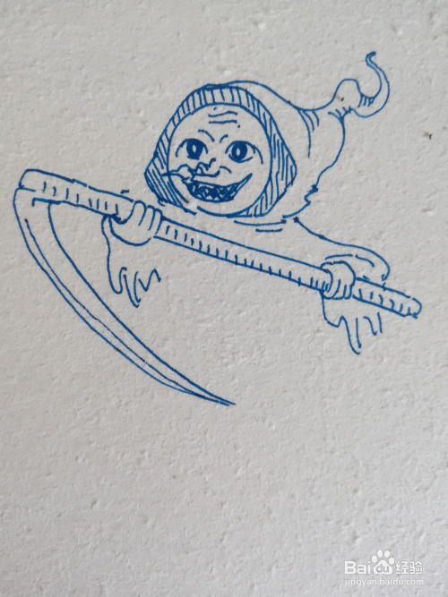 怎么画万圣节老妖婆的卡通简笔画