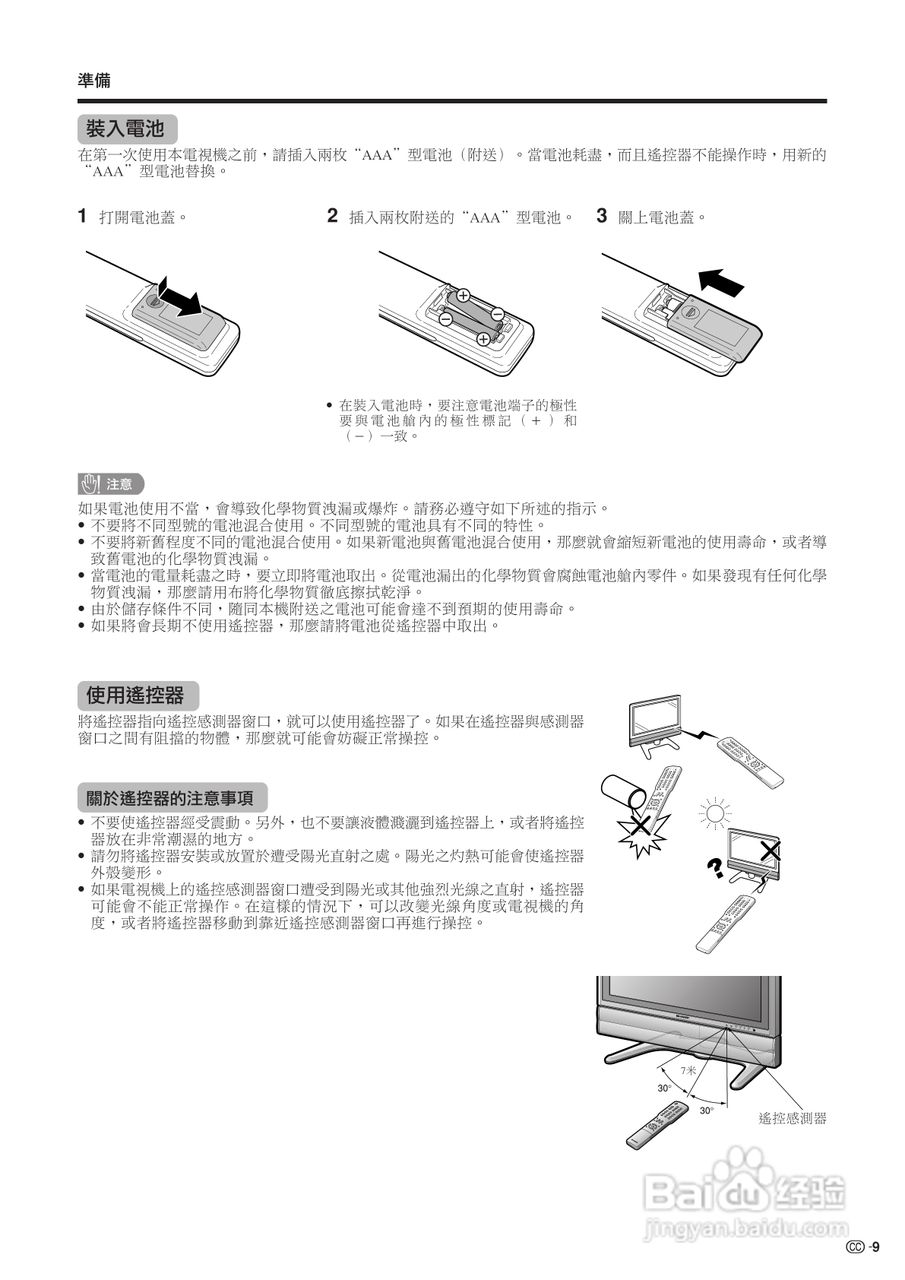 声宝LC-26GA3H型液晶电视机说明书:[1]