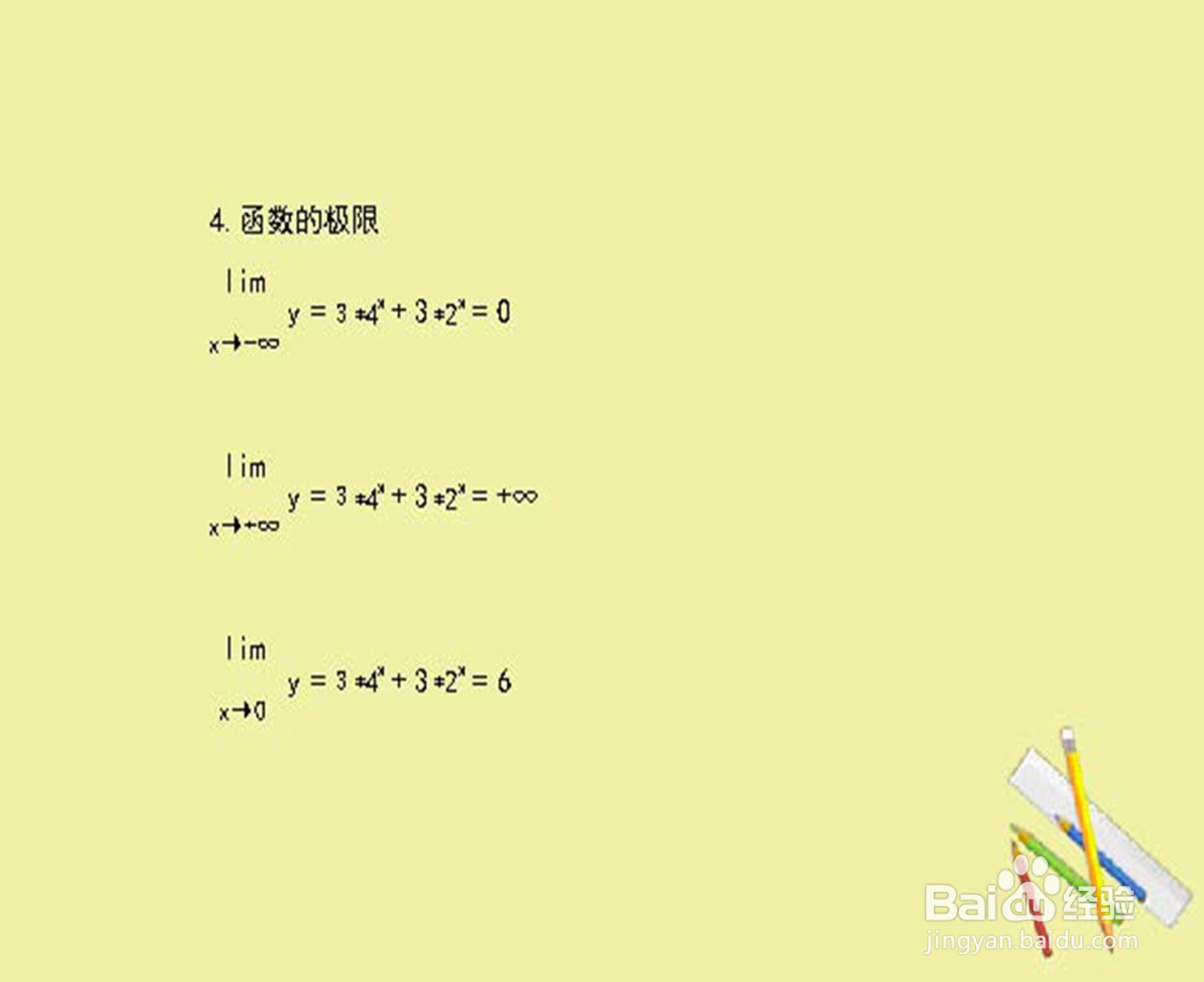 如何用导数工具画函数y=3×4^x+3×2^x的示意图？