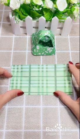 如何用折纸制作花提篮