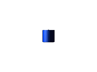 在ulead cool 3d中给圆柱形添加放大变色特效