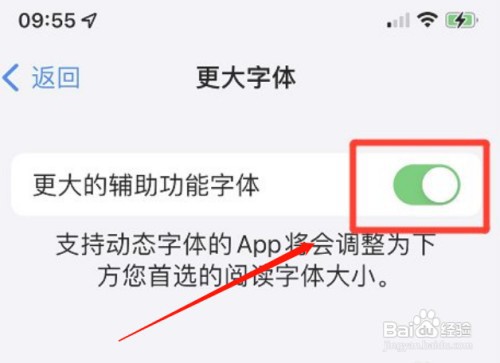 如何开启iPhone手机更大的辅助功能字体