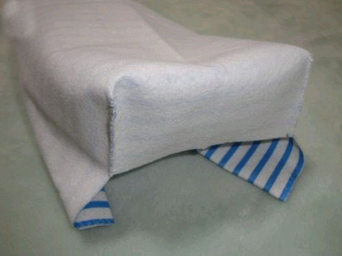 手工DIY清爽条纹餐巾纸盒套