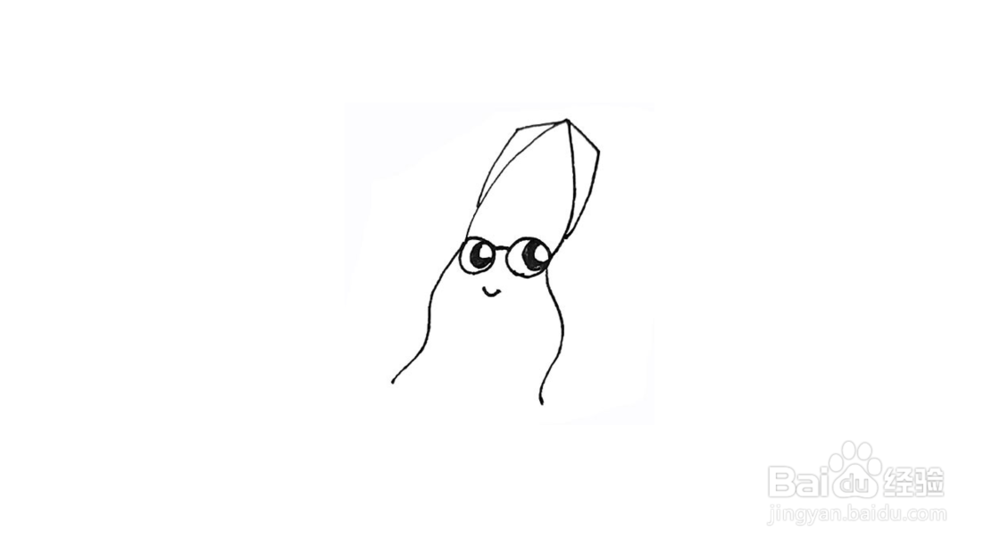 鱿鱼简笔画教程