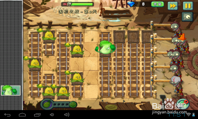 植物2中文版狂野西部围栏之战第2天过关攻略