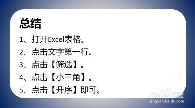 Excel表格如何设置字母排序