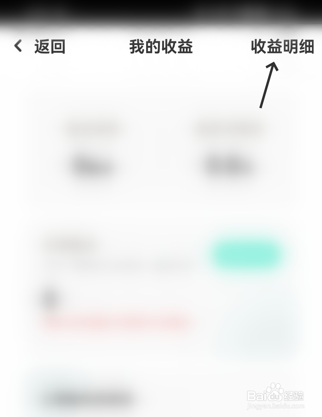 她盼怎么查看收益明细
